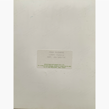 John McEnroe - Signed 21.5cm x 16.5cm Black & White Press Photo
