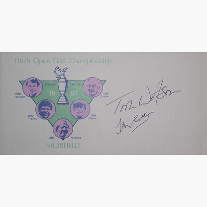 Tom Watson & Henry Cotton- Signed 1987 Open Championship Commemorative Cover