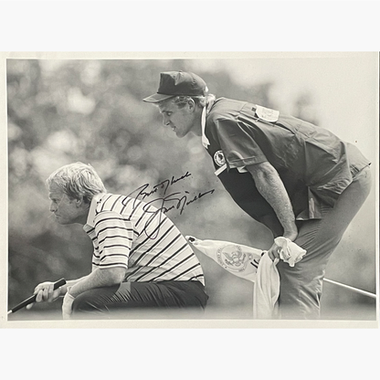 Jack Nicklaus – Signed 8.5" x 6.5" Black & White Press Photo