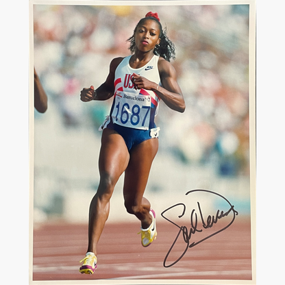 Gail Devers – Signed 25.3cm x 20.2cm Colour Action Press Photo