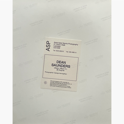 Dean Saunders – Signed 25.5cm x 19cm Colour Action Press Photo