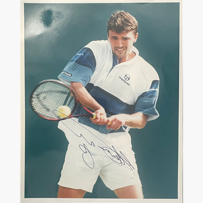 Goran Ivanasevic - Signed 25.5cm x 20.5cm Colour Action Press Photo