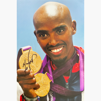 Mo Farah – Signed 30cm x 20cm Colour Photo