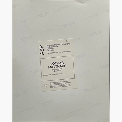 Lothar Matthaus – Signed 25.5cm x 18.5cm Colour Action Press Photo
