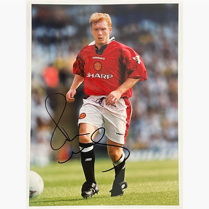 Paul Scholes – Signed 25cm x 18.7cm Colour Action Press Photo