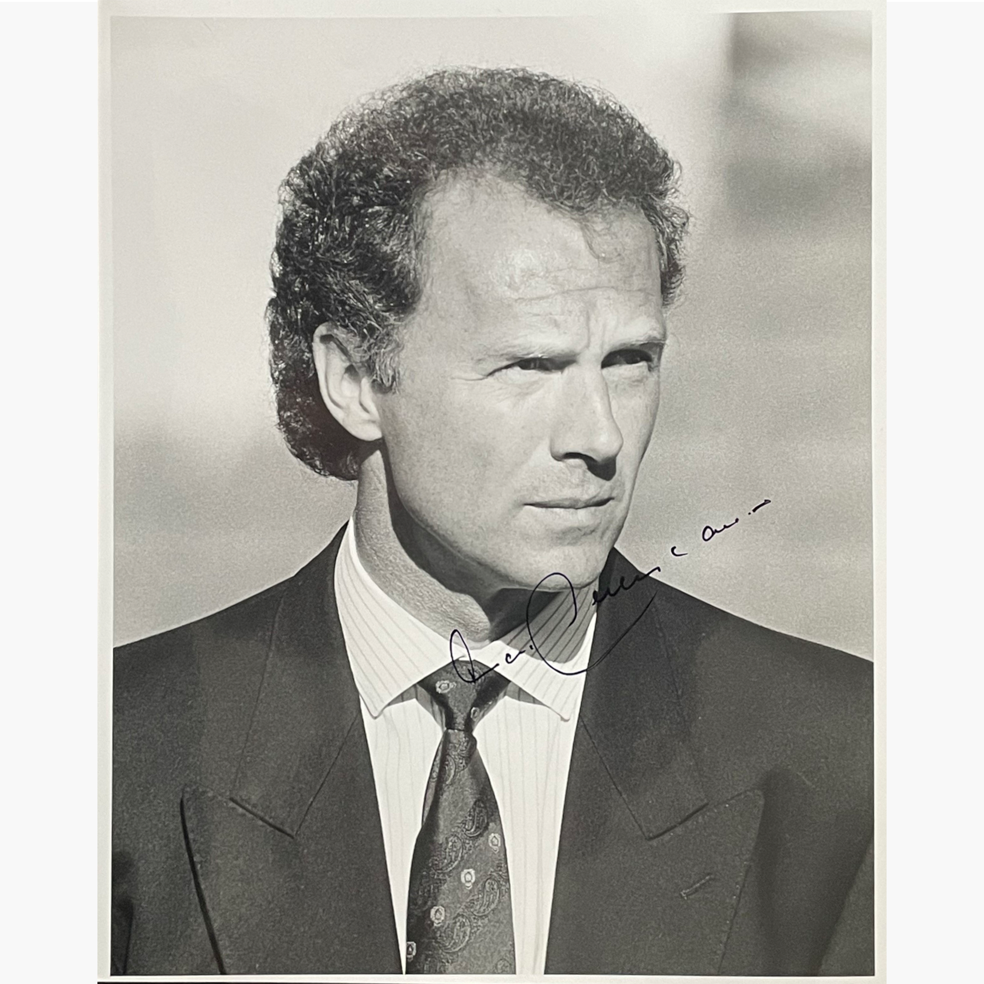 Franz Beckenbauer – Signed 25.5cm x 20cm Black & White Photo