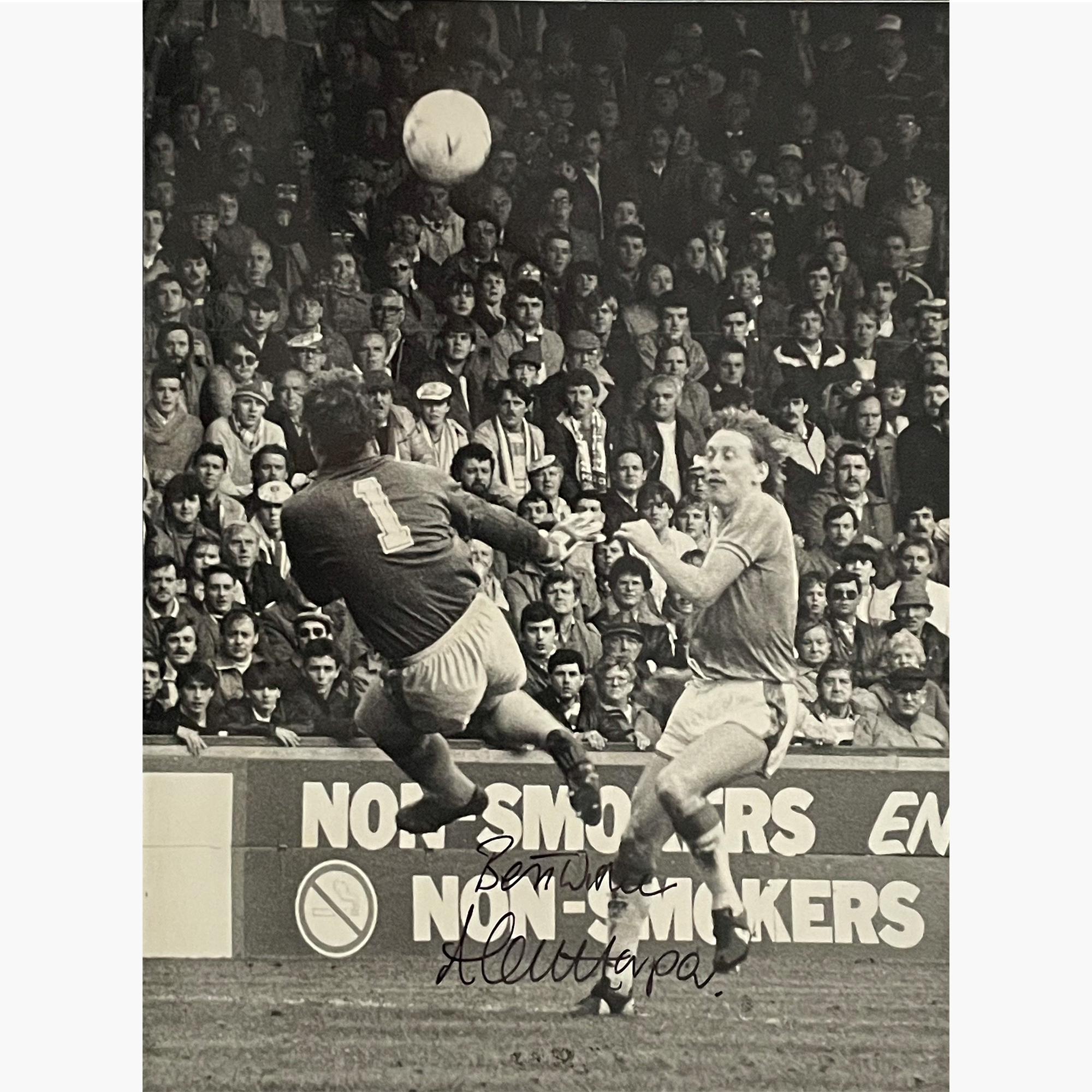 Alan Harper – Signed 24cm x 18cm Black & White Action Press Photo