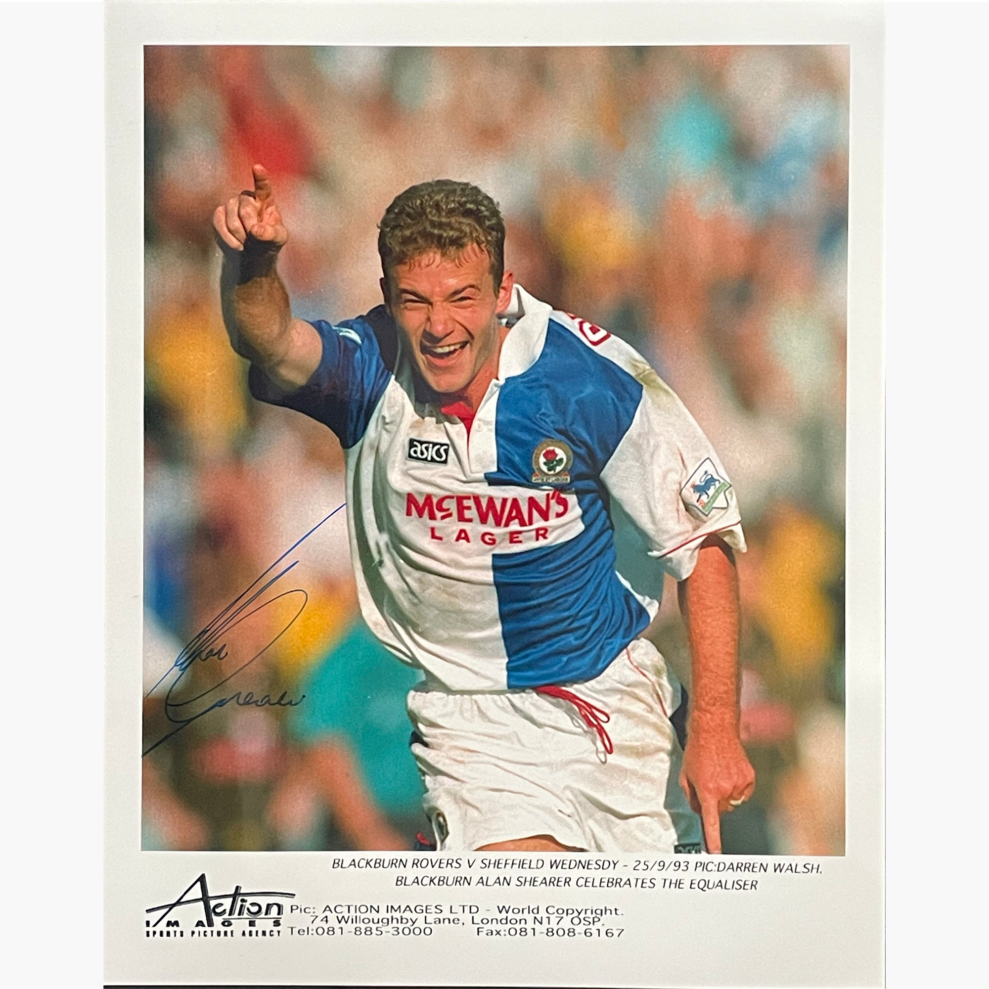 Alan Shearer – Signed 25.5cm x 20.3cm Colour Action Press Photo