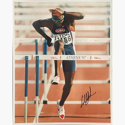 Allen Johnson – Signed 25.3cm x 20.2cm Colour Action Press Photo