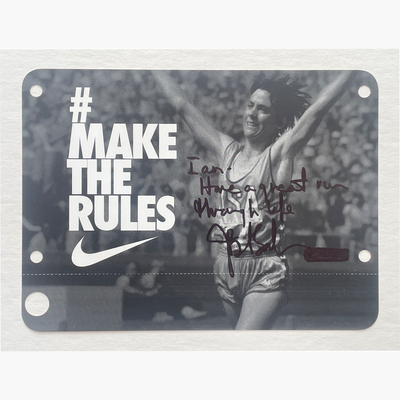 Joan Benoit – Signed 19cm x 14cm Official Nike Sponsor Picture