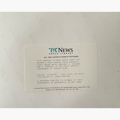 Tim Henman - Signed 25.5cm x 20.5cm Colour Action Press Photo