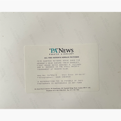 Tim Henman - Signed 25.5cm x 20.5cm Colour Action Press Photo