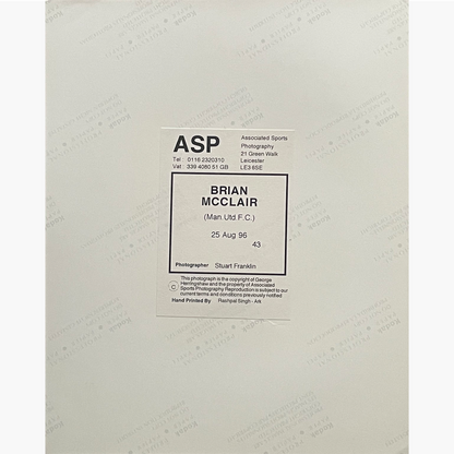 Brian McClair – Signed 25cm x 18.5cm Colour Action Press Photo