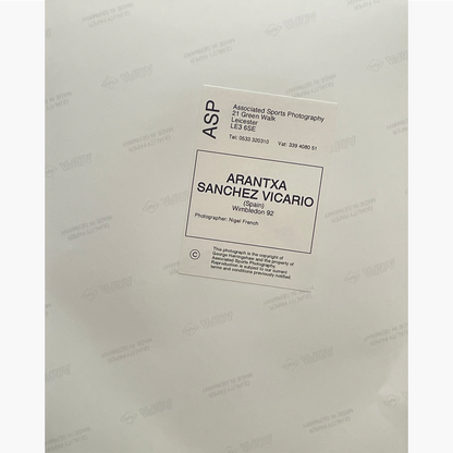 Arantxa Sanchez – Signed 25.5cm x 20.5cm Colour Action Press Photo
