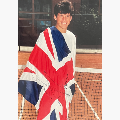 Tim Henman - Signed 24cm x 17.2cm Colour Press Photo
