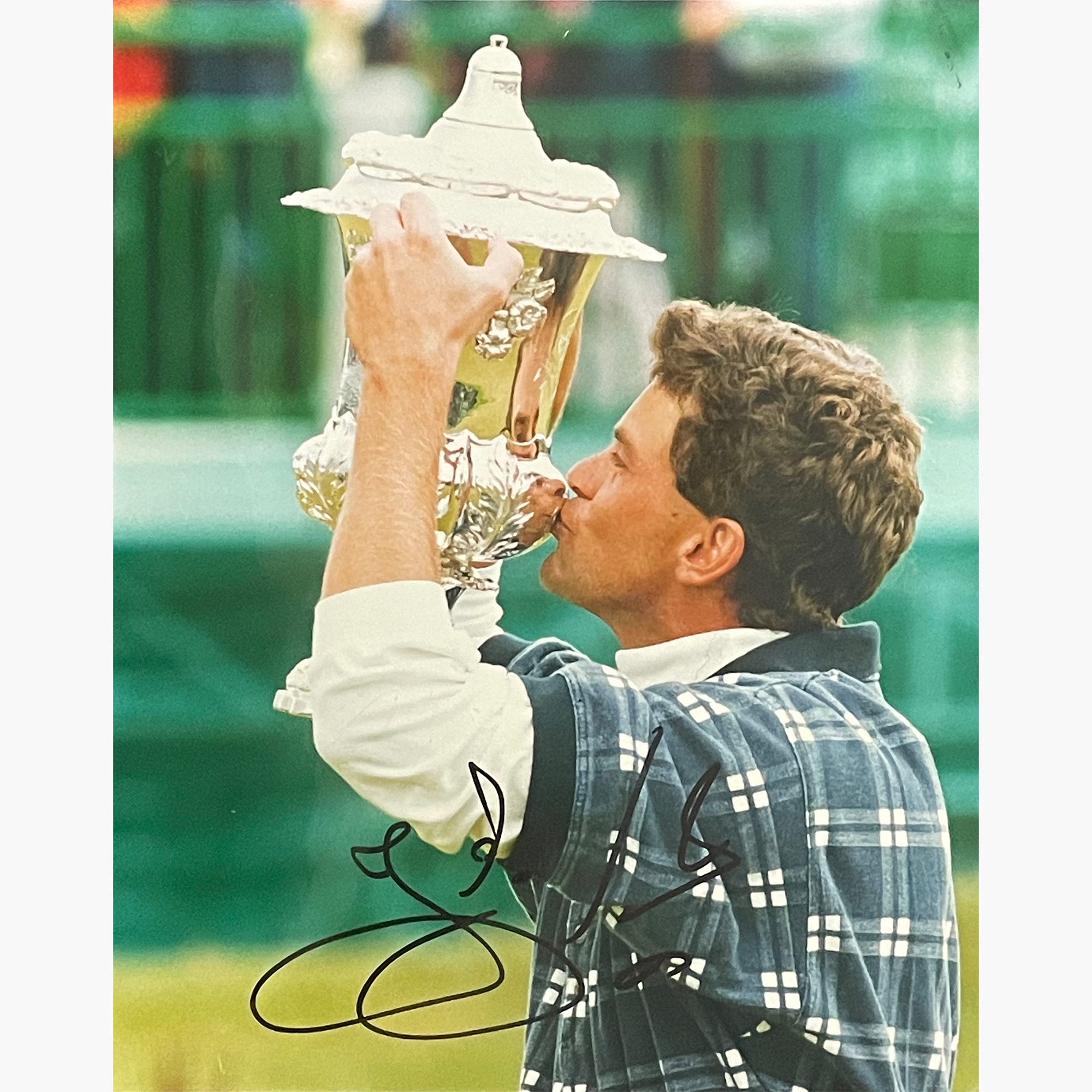 Jesper Parnevik – Signed 25cm x 20cm Colour Action Press Photo