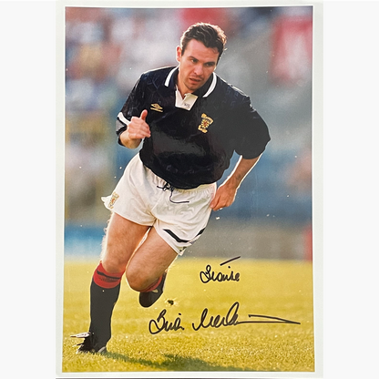 Brian McClair – Signed 25.5cm x 17.5cm Colour Action Press Photo