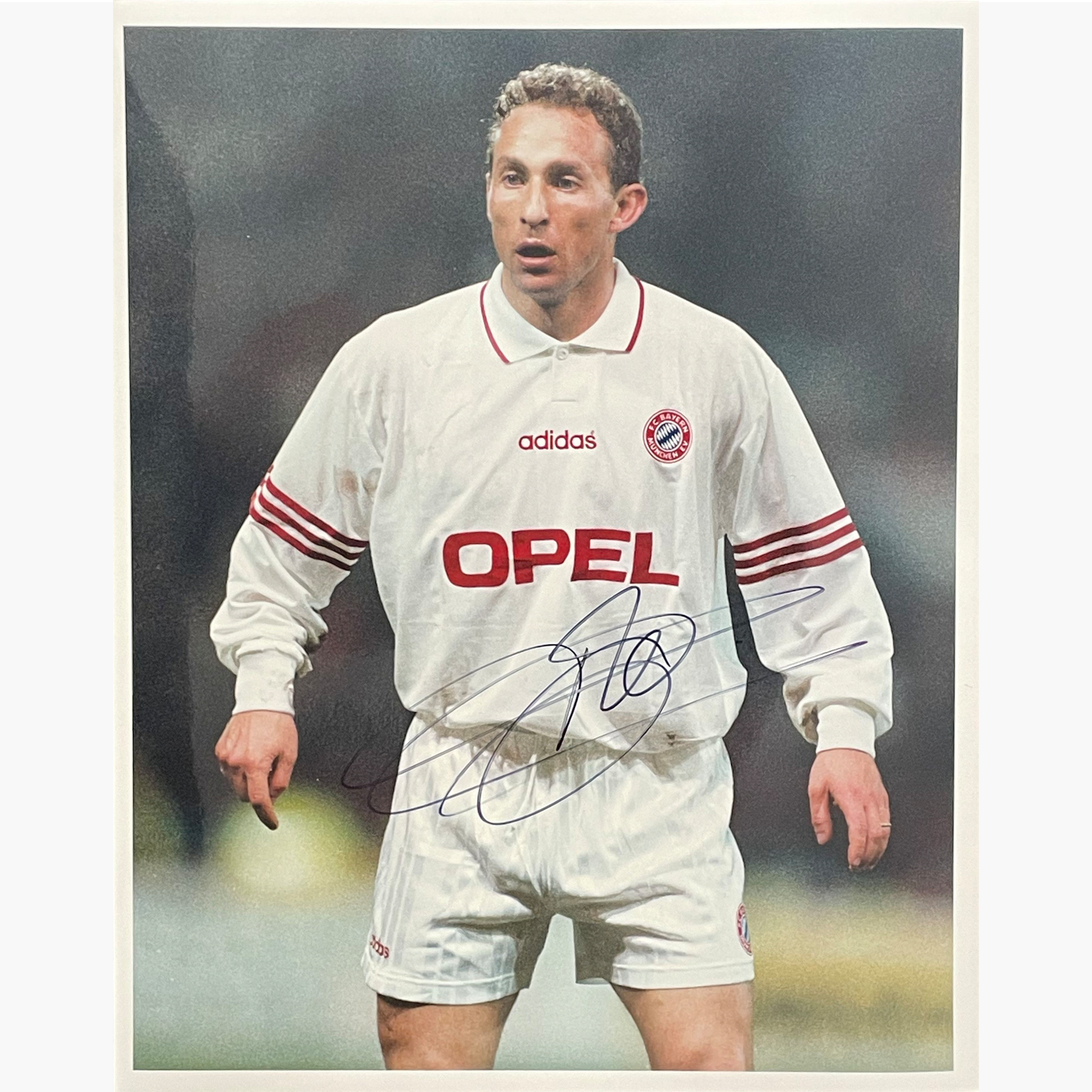 Jean-Pierre Papin – Signed 25.5cm x 20cm Colour Action Press Photo