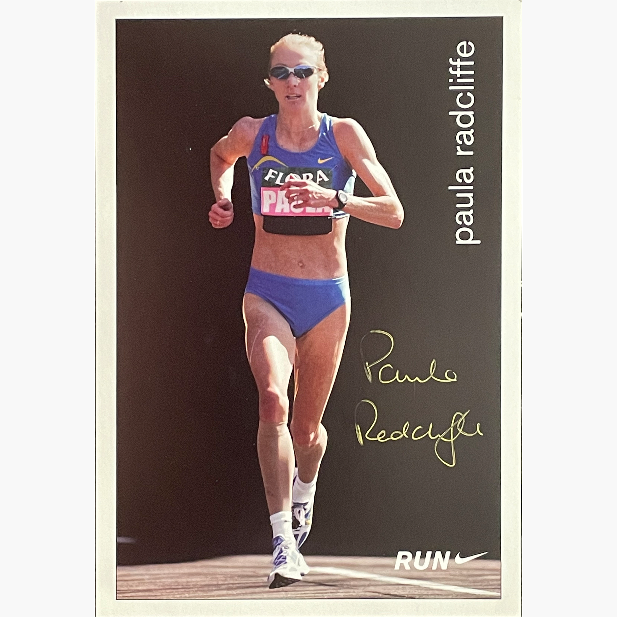 Paula Radcliffe – Signed 16cm x 11cm Official Nike Sponsor Card