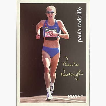 Paula Radcliffe – Signed 16cm x 11cm Official Nike Sponsor Card