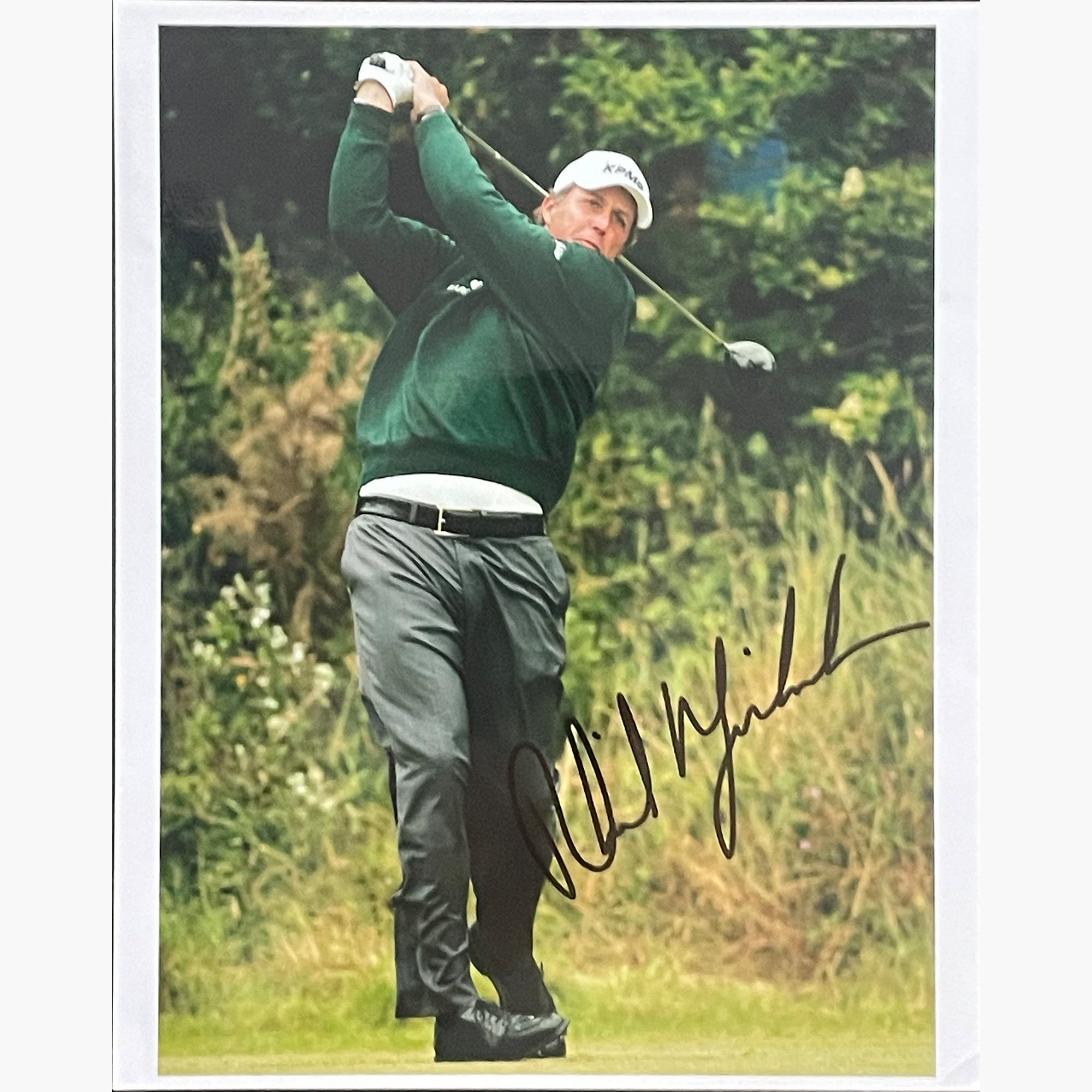 Phil Mickelson – Signed 25.5cm x 20cm Colour Action Press Photo