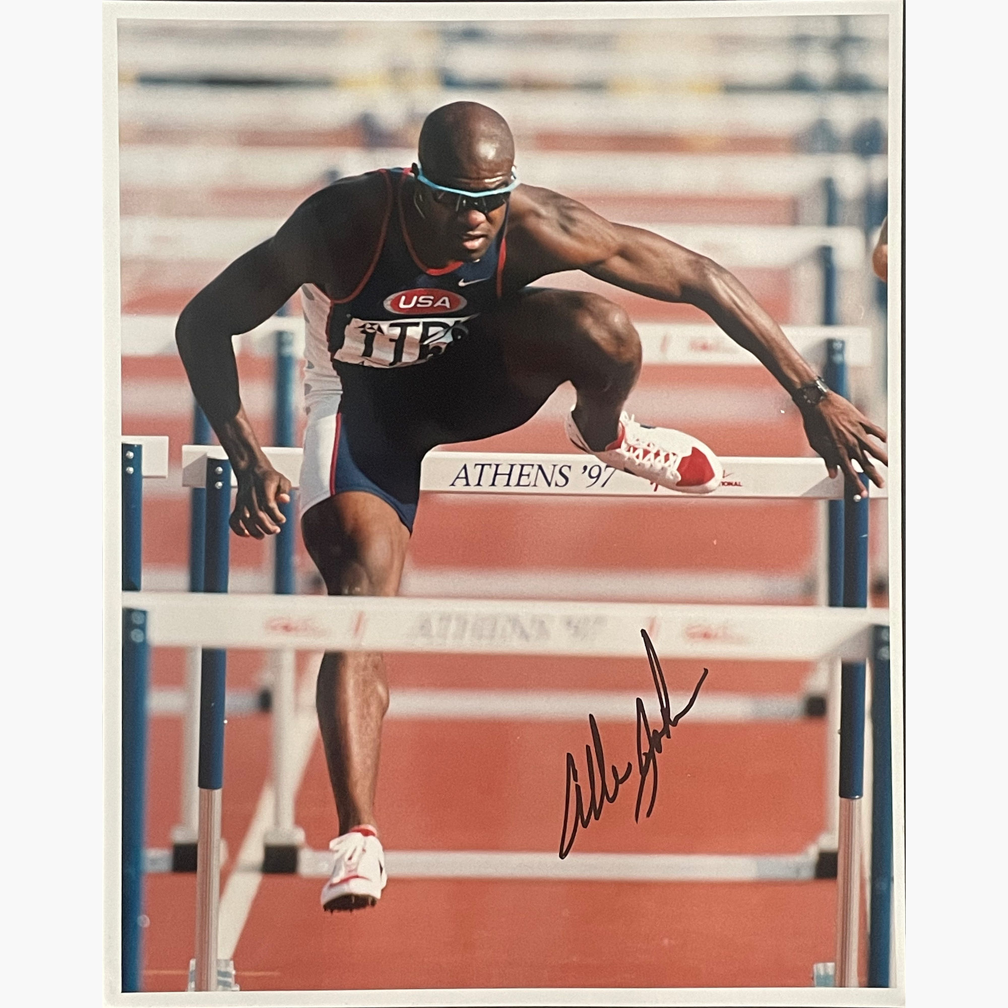 Allen Johnson – Signed 25.3cm x 20.2cm Colour Action Press Photo