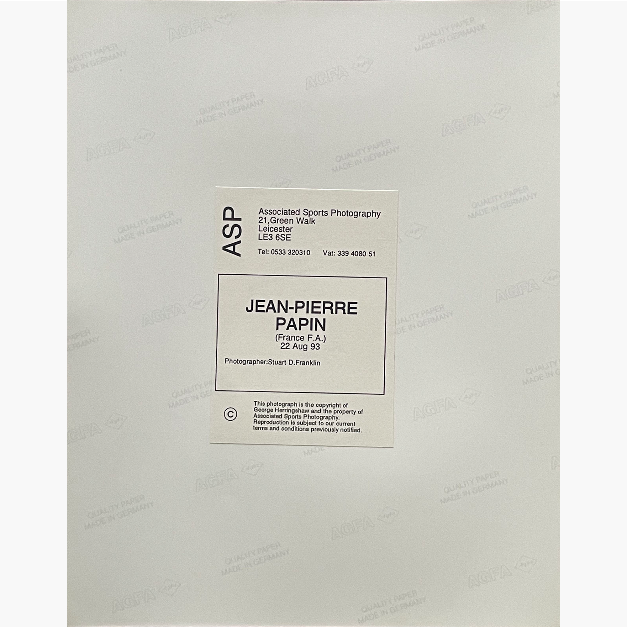 Jean Pierre Papin – Signed 25.5cm x 20cm Colour Action Press Photo