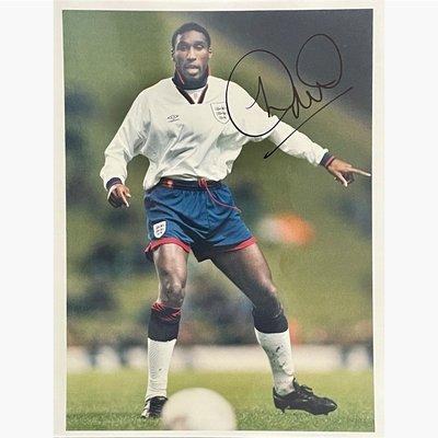 Sol Campbell – Signed 25.5cm x 20cm Colour Action Press Photo
