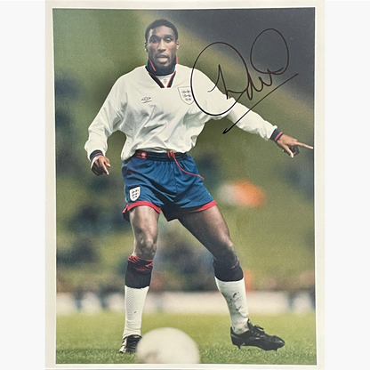 Sol Campbell – Signed 25.5cm x 20cm Colour Action Press Photo
