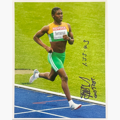 Caster Semenya – Signed 25.5cm x 20.5cm Colour Action Press Photo