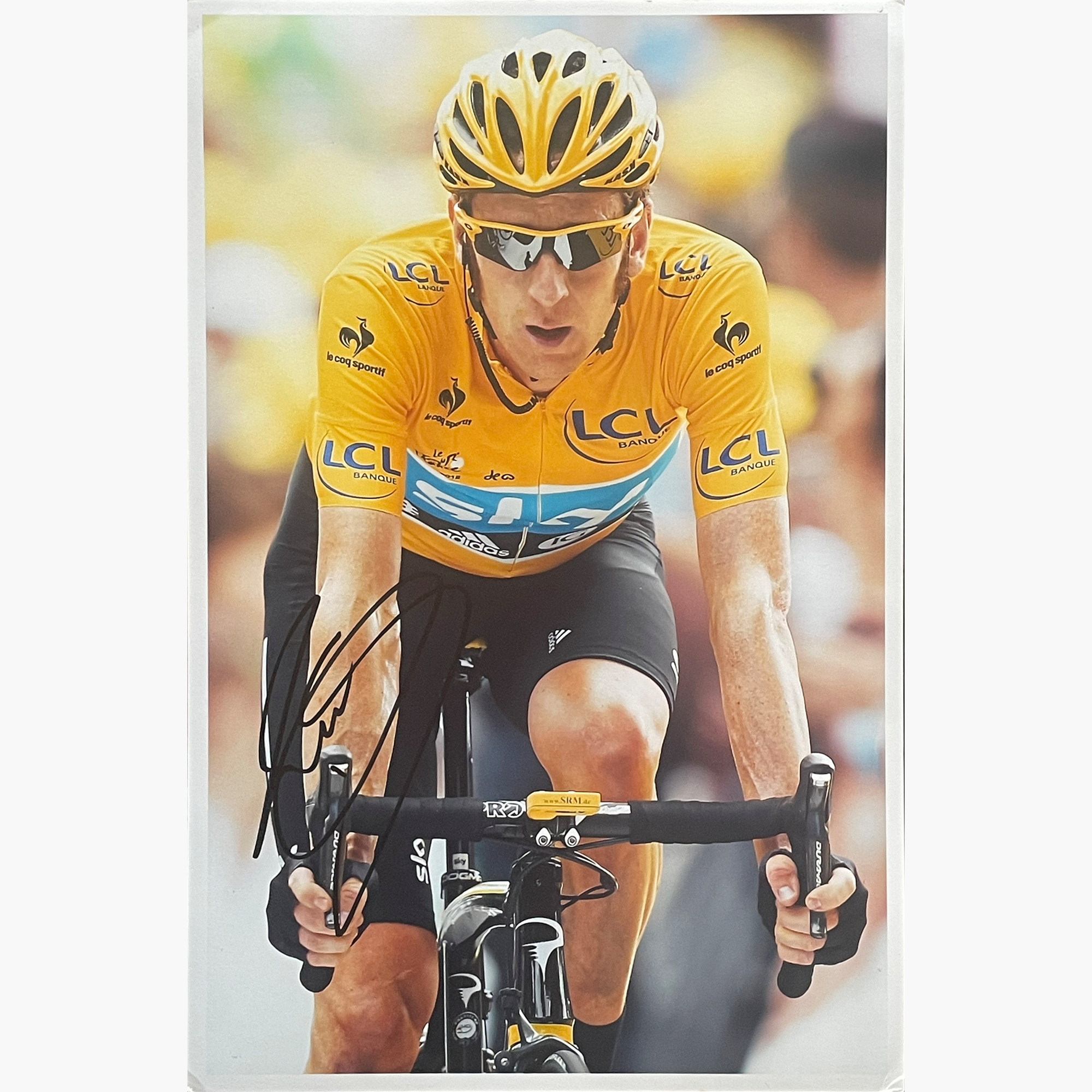 Bradley Wiggins – Signed 30.5cm x 20.5cm Colour Action Photo