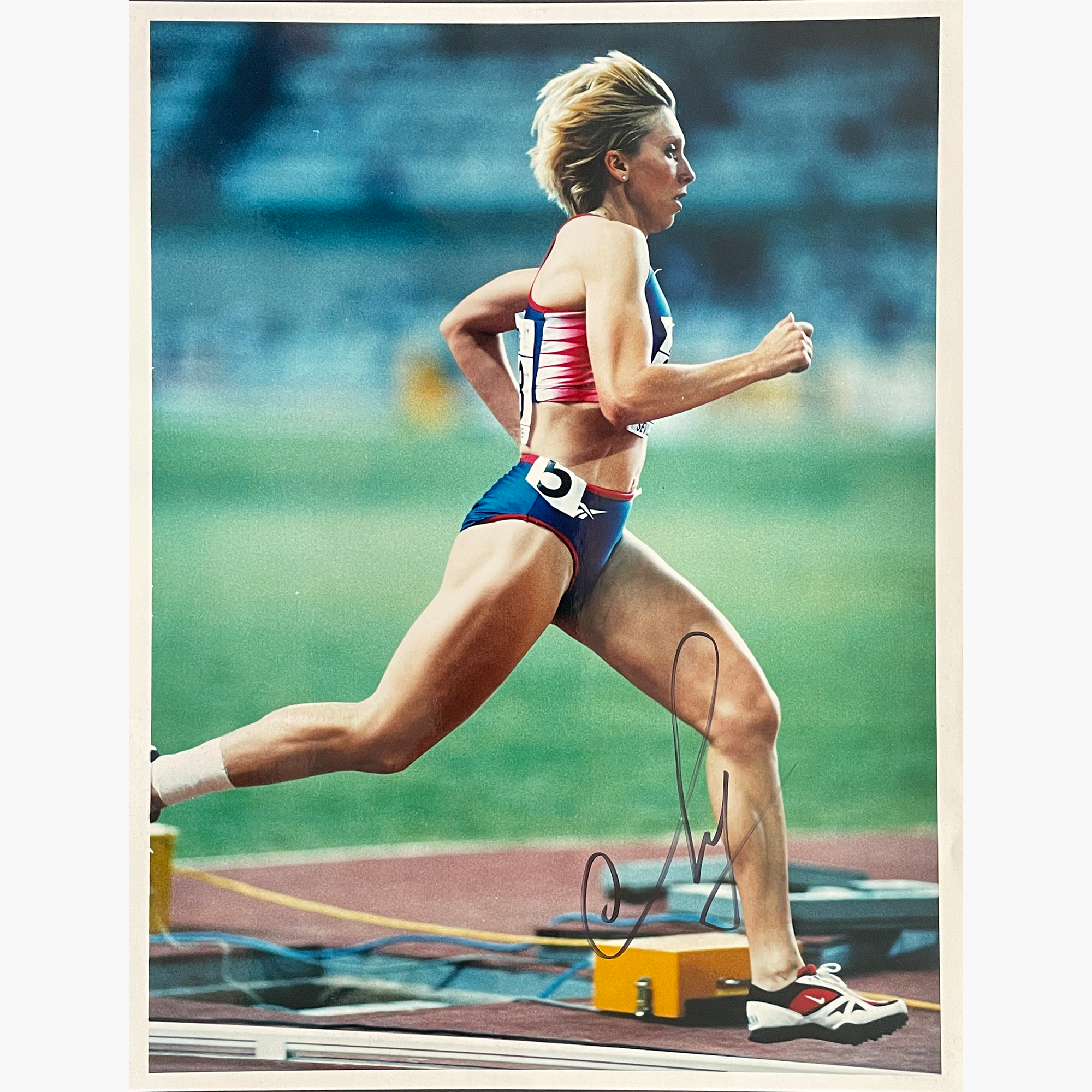 Svetlana Masterkova – Signed 25.5cm x 19.2cm Colour Action Press Photo