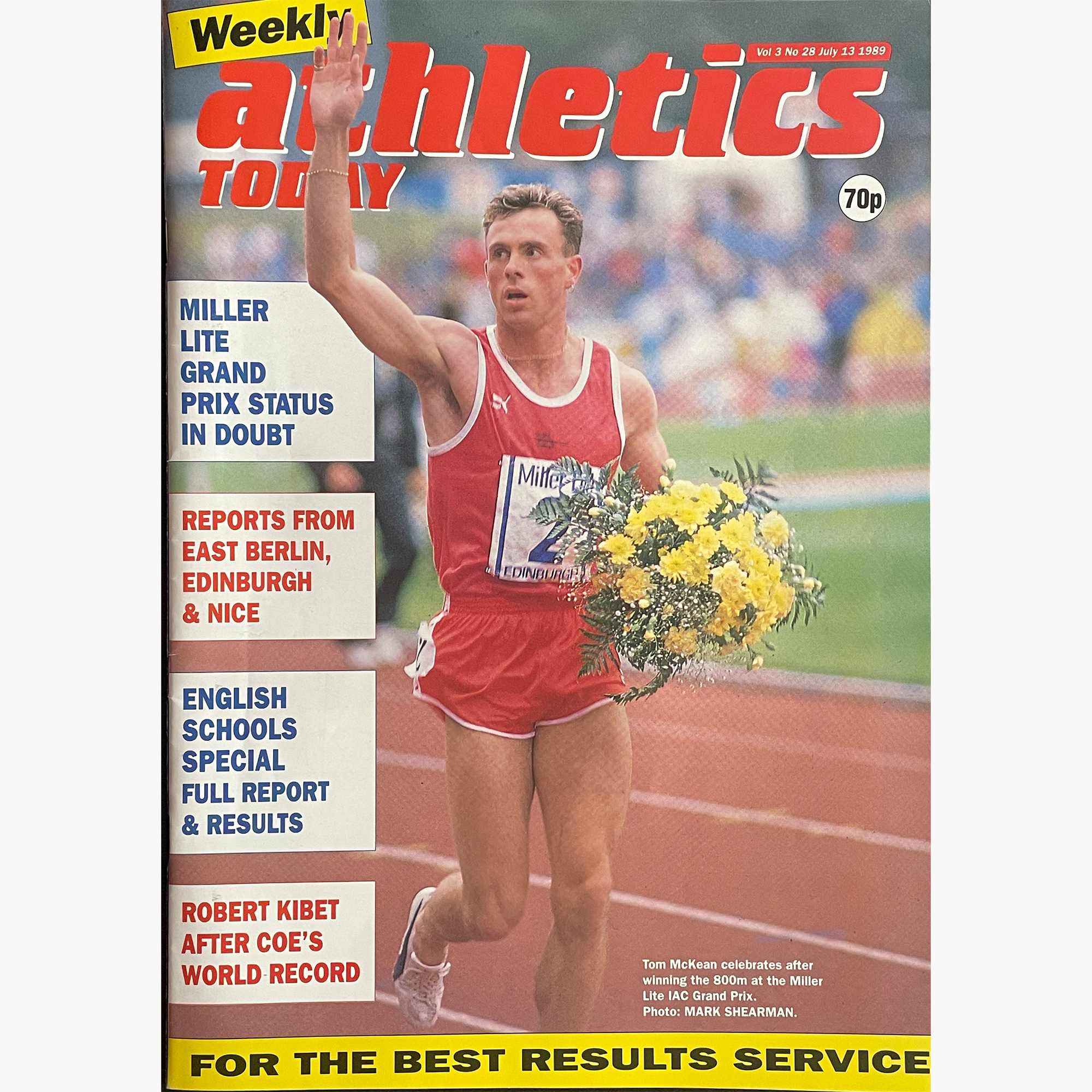 Calvin Smith – Signed Athletics Today Magazine 1989 Edition