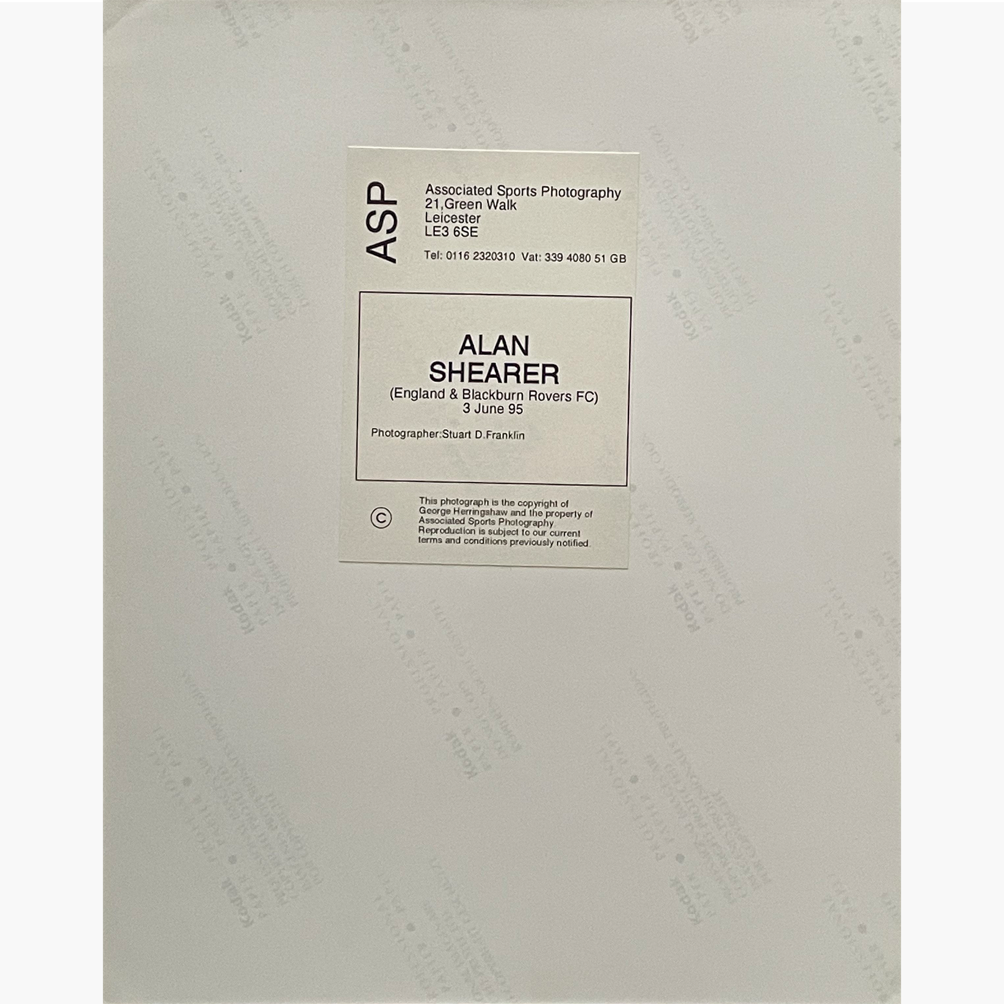 Alan Shearer – Signed 25.5cm x 20cm Colour Action Press Photo