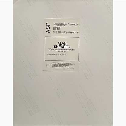 Alan Shearer – Signed 25.5cm x 20cm Colour Action Press Photo