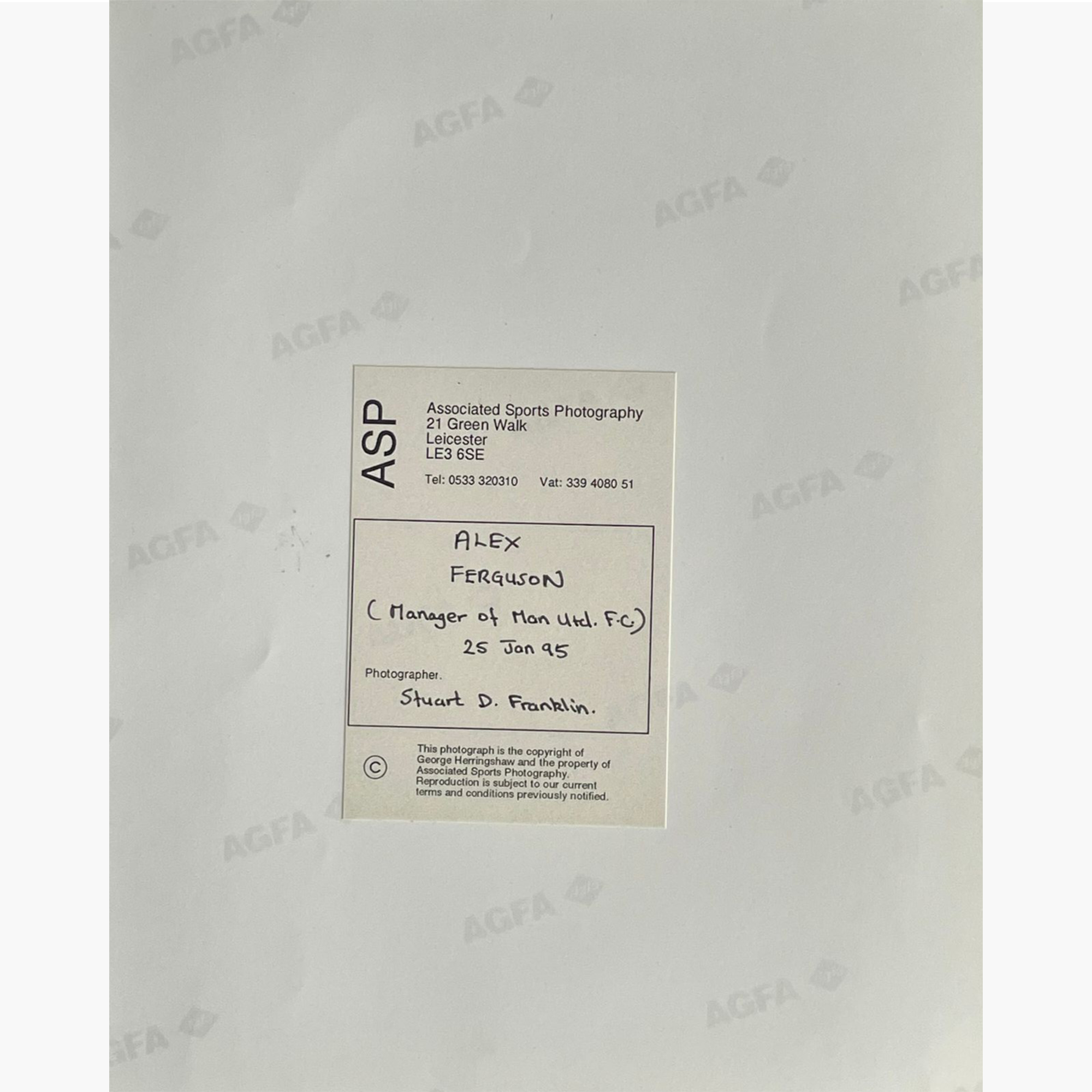 Alex Ferguson – Signed 10" x 8" Colour Press Photo