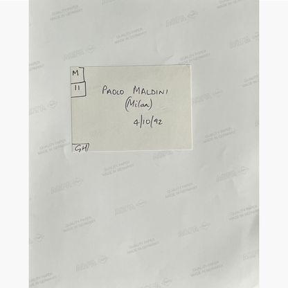 Paolo Maldini – Signed 25.5cm x 20cm Colour Action Press Photo
