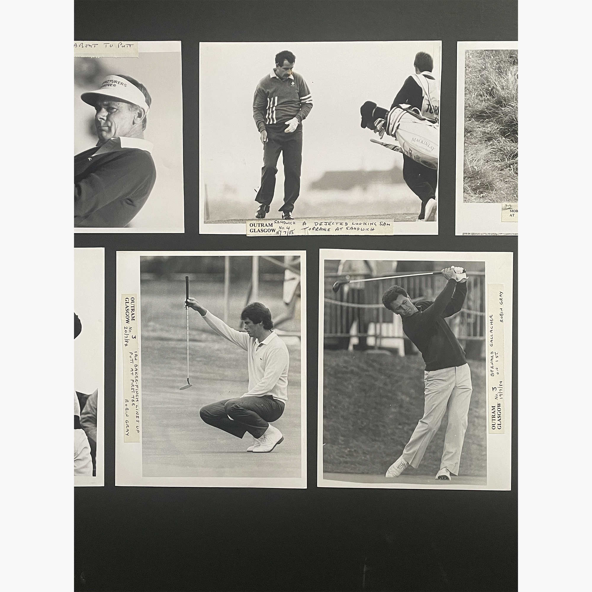 Golfing Legends - Unsigned Set Of 7 Black & White Press Photos