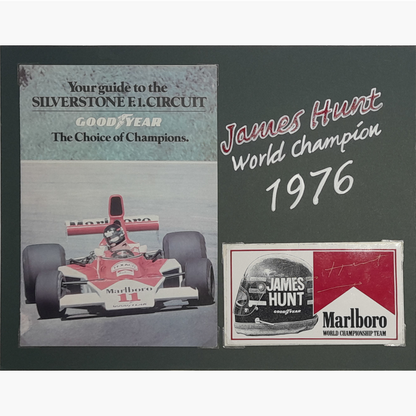 James Hunt – Signed 1970s Marlboro World Championship Team Sticker