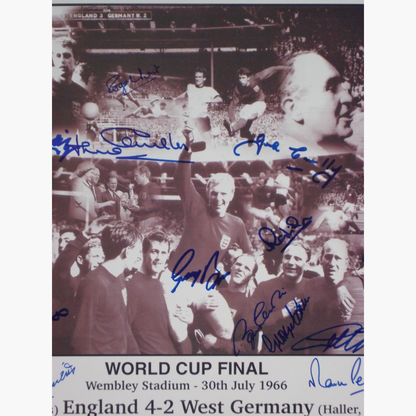 1966 England Signed Montage – World Cup Final Squad (17.75" x 12.5")