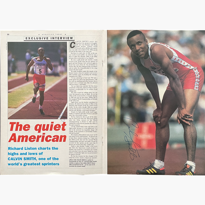 Calvin Smith – Signed Athletics Today Magazine 1989 Edition