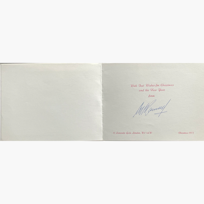 Sir Alf Ramsey Signed Official FA Christmas Card – 1973