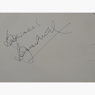 Bobby Moore Signed White Card – England 1966 World Cup Captain & West Ham Legend