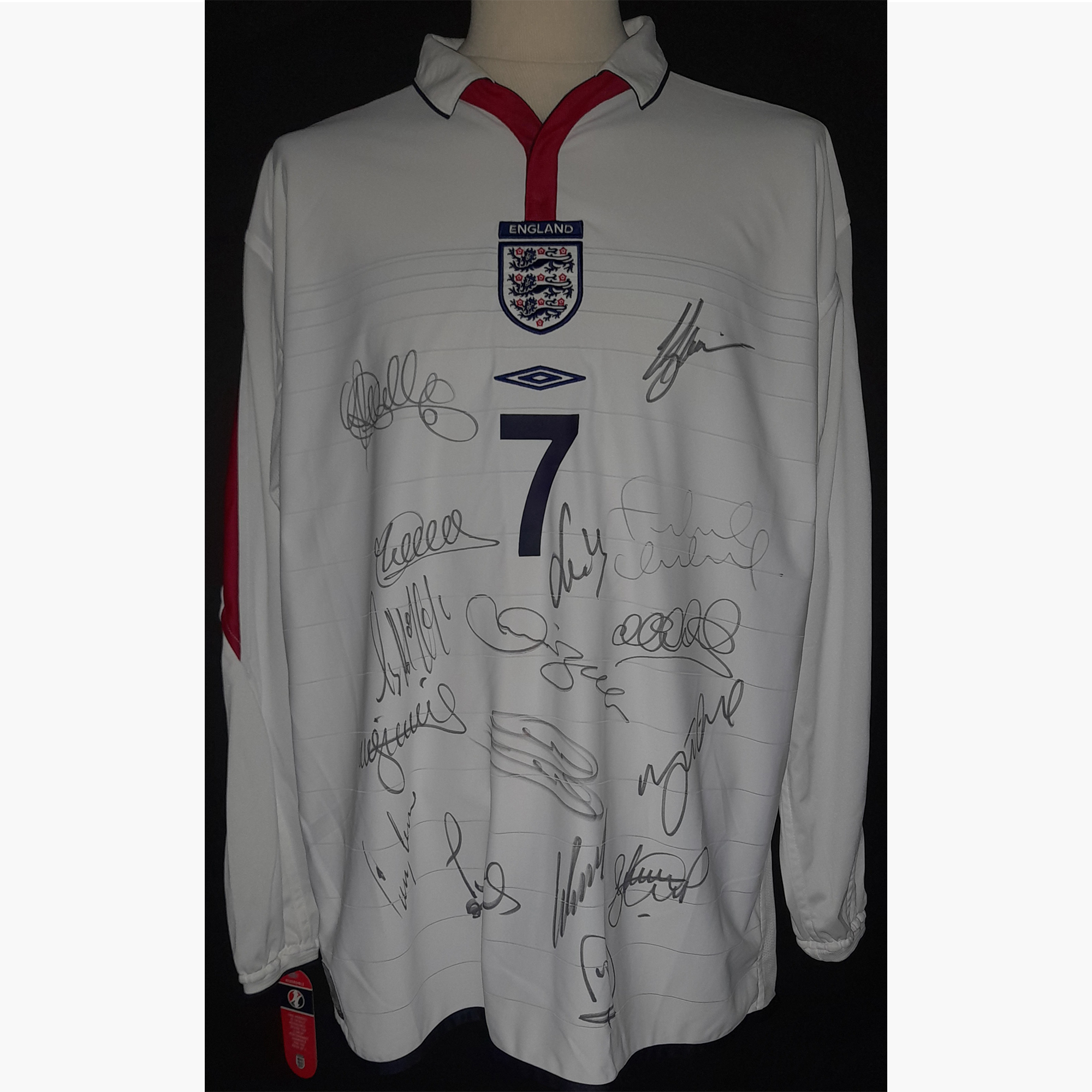 England 2004 Shirt – Signed by 13 Players & Sven-Göran Eriksson
