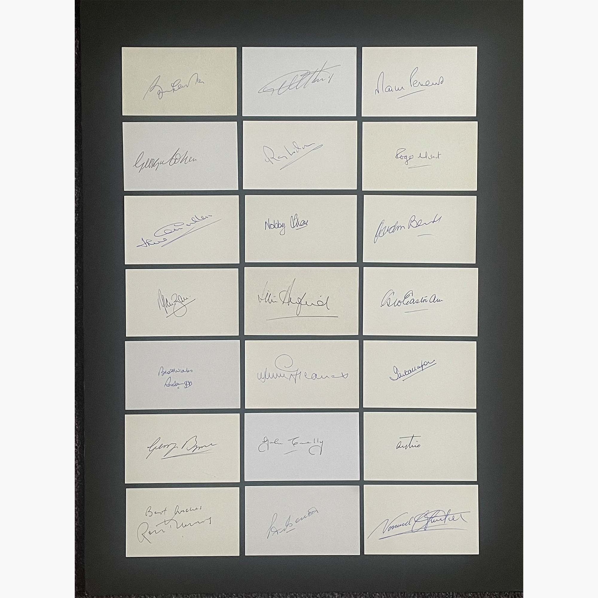 England 1966 World Cup Squad – Set of 21 Signed Player Cards