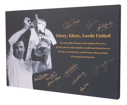 Leeds United 1972 FA Cup Winners Signed Canvas – Glory, Glory Tribute