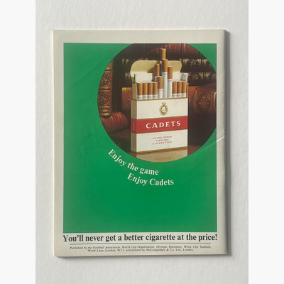 Original 1966 World Cup Final Programme – Mint Condition