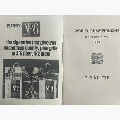 Original 1966 World Cup Final Programme – Mint Condition
