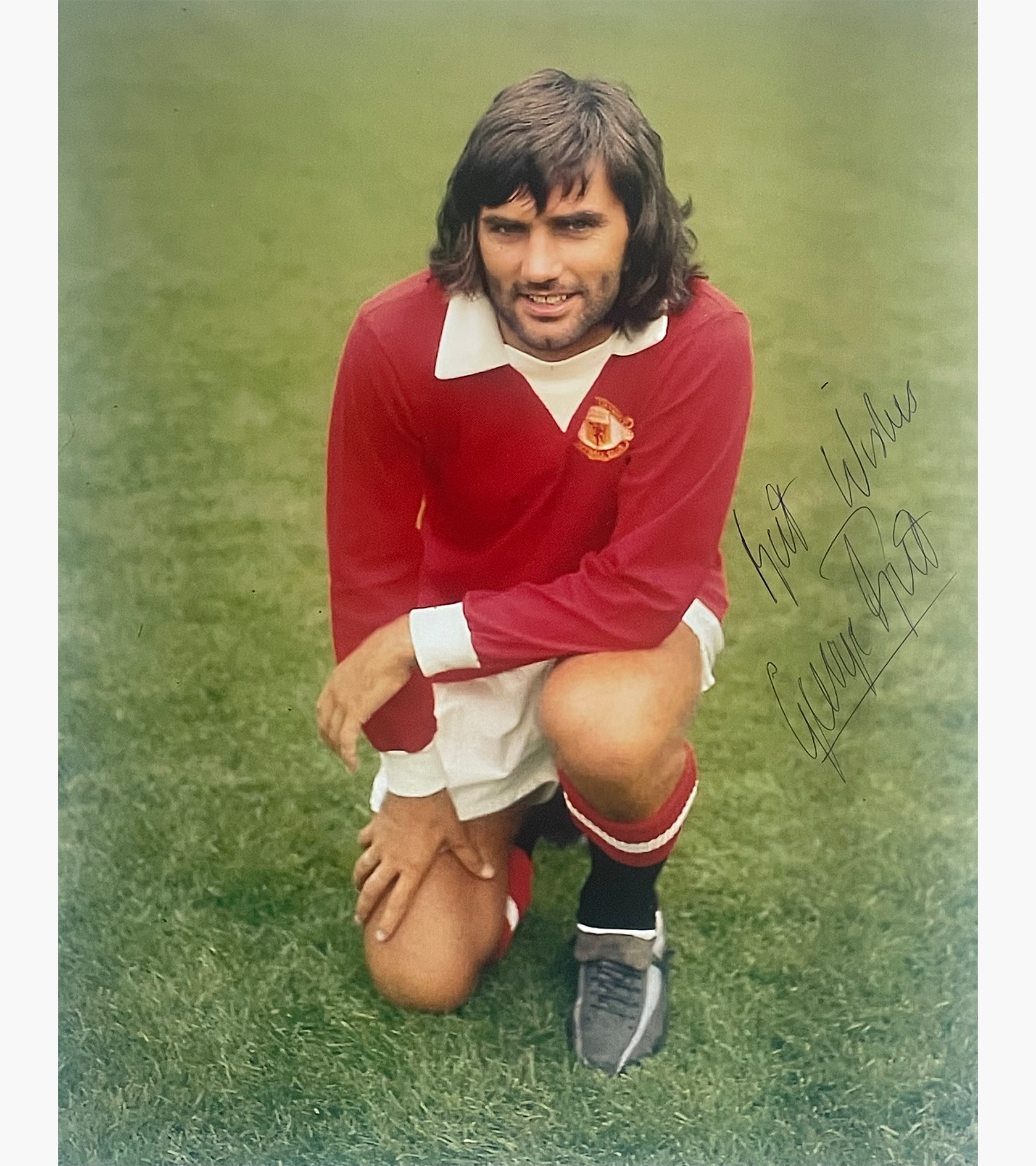 George Best – Signed 25.5cm x 20.3cm Colour Photo