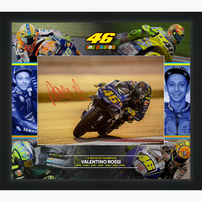 Valentino Rossi Signed Display – The Doctor 7x World Champion
